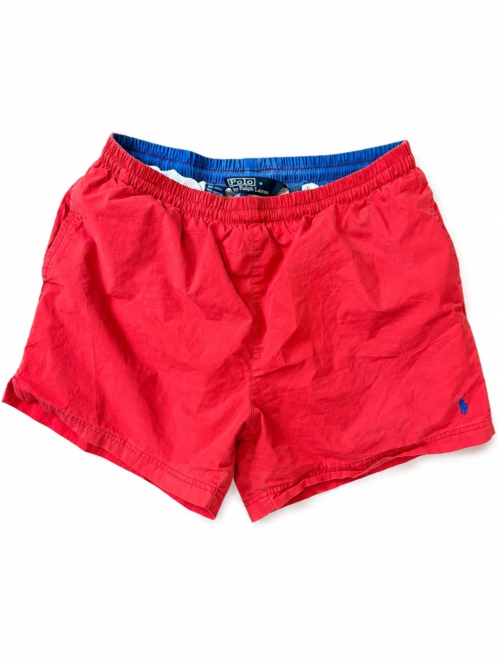 Vintage Polo by Ralph Lauren Red Men's Swim Trunks Size Large